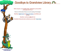 Tablet Screenshot of grandviewlibrary.org